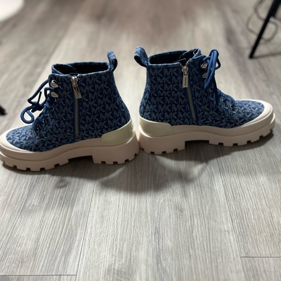 Michael Kors Payton Denim Jacquard Combat Boot ✨brand new✨No box - Picture 12 of 12